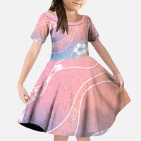 Aloha Hawaii Floral Tapa Family Matching Summer Maxi Dress and Hawaiian Shirt Patchwork Pastel Candy - Polynesian Pride