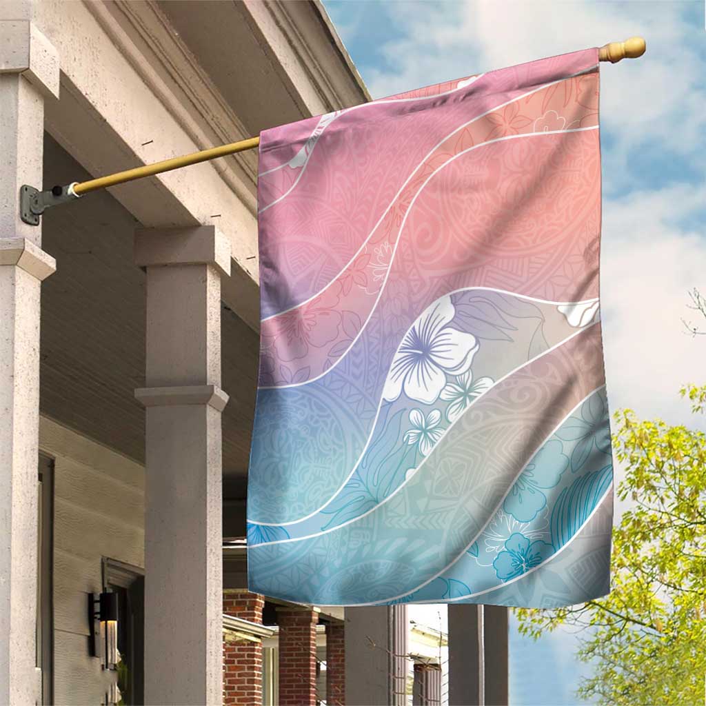Aloha Hawaii Floral Tapa Garden Flag Patchwork Pastel Candy LT7 House Flag Pastel - Polynesian Pride
