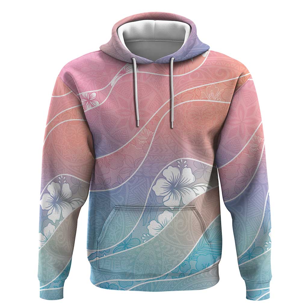 Aloha Hawaii Floral Tapa Hoodie Patchwork Pastel Candy LT7 Pullover Hoodie Pastel - Polynesian Pride