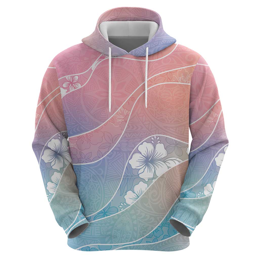 Aloha Hawaii Floral Tapa Hoodie Patchwork Pastel Candy LT7 - Polynesian Pride