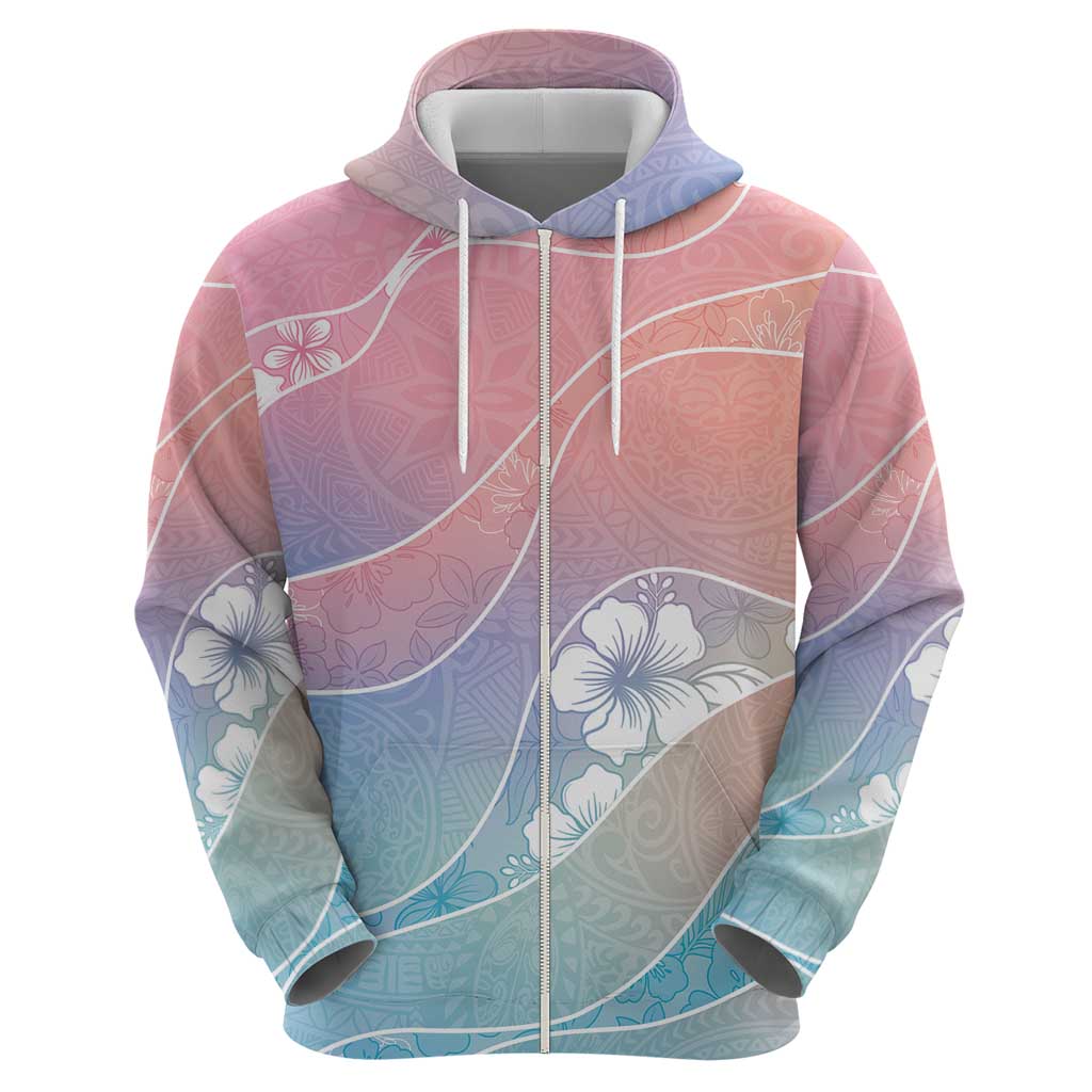 Aloha Hawaii Floral Tapa Hoodie Patchwork Pastel Candy LT7 - Polynesian Pride