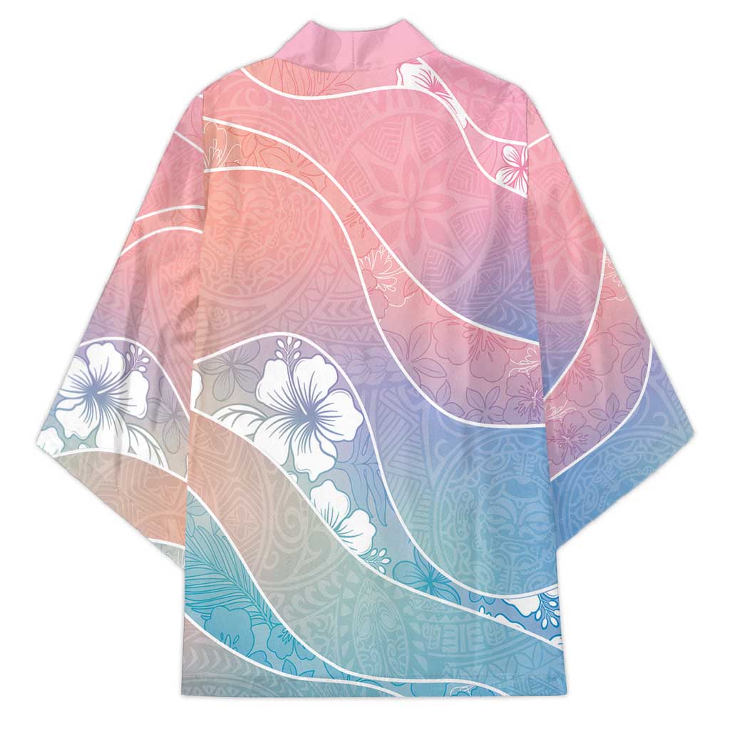 Aloha Hawaii Floral Tapa Kimono Patchwork Pastel Candy LT7 - Polynesian Pride