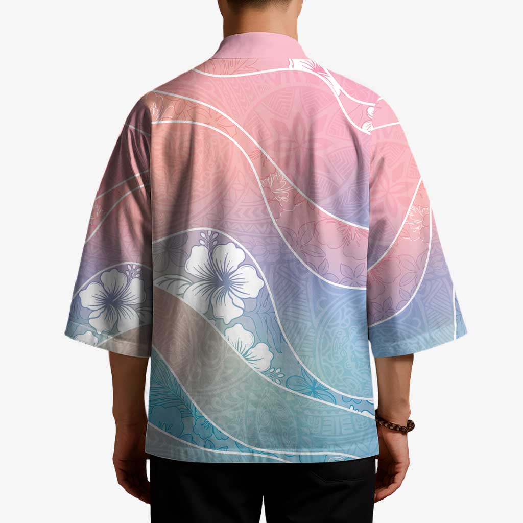 Aloha Hawaii Floral Tapa Kimono Patchwork Pastel Candy LT7 - Polynesian Pride