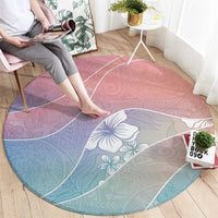Aloha Hawaii Floral Tapa Round Carpet Patchwork Pastel Candy LT7 - Polynesian Pride