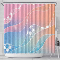 Aloha Hawaii Floral Tapa Shower Curtain Patchwork Pastel Candy LT7 - Polynesian Pride