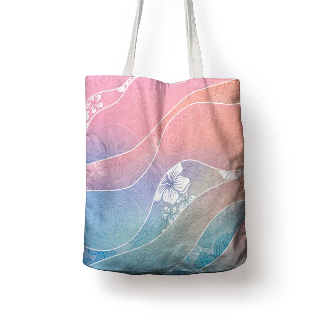 Aloha Hawaii Floral Tapa Tote Bag Patchwork Pastel Candy LT7 - Polynesian Pride