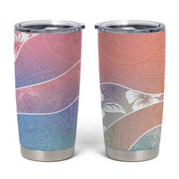 Aloha Hawaii Floral Tapa Tumbler Cup Patchwork Pastel Candy LT7 Pastel - Polynesian Pride