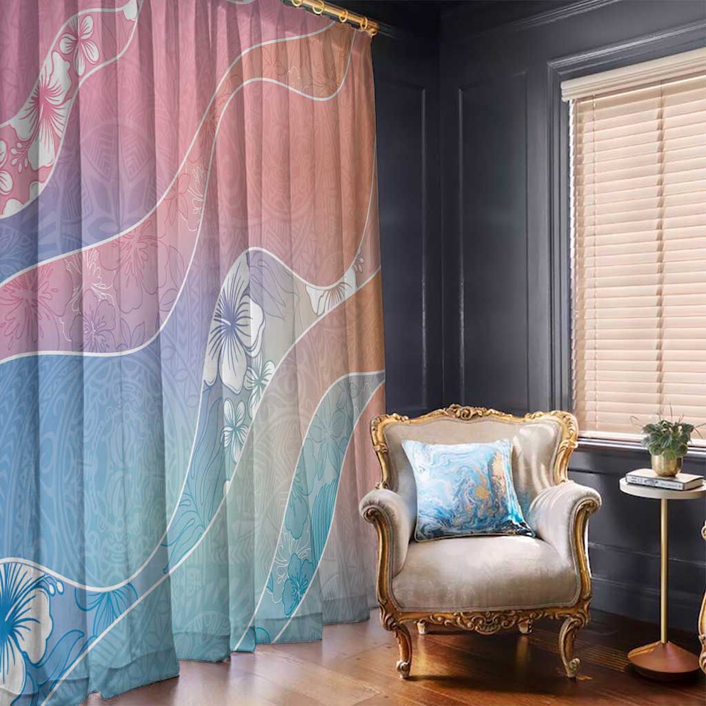 Aloha Hawaii Floral Tapa Window Curtain Patchwork Pastel Candy LT7 - Polynesian Pride