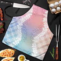 Hawaii Aloha Plumeria Lei Pastel Candy Palaka Apron - Polynesian Pride