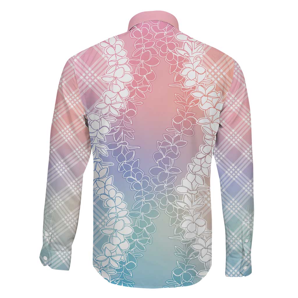 Hawaii Aloha Plumeria Lei Pastel Candy Palaka Family Matching Short Sleeve Bodycon Dress and Hawaiian Shirt LT7 - Polynesian Pride