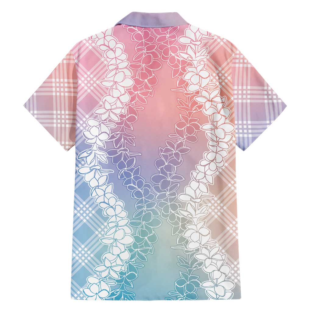 Hawaii Aloha Plumeria Lei Pastel Candy Palaka Family Matching Summer Maxi Dress and Hawaiian Shirt LT7 - Polynesian Pride