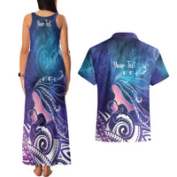 New Zealand Mother's Day Couples Matching Tank Maxi Dress and Hawaiian Shirt Maori Hari Ra Mama