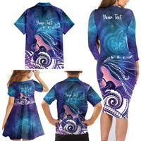 New Zealand Mother's Day Family Matching Long Sleeve Bodycon Dress and Hawaiian Shirt Maori Hari Ra Mama LT7 - Polynesian Pride