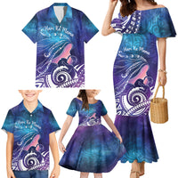 New Zealand Mother's Day Family Matching Mermaid Dress and Hawaiian Shirt Maori Hari Ra Mama LT7 - Polynesian Pride