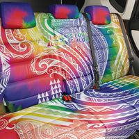 Aloha Pride Rainbow Tie Dye Back Car Seat Cover Humpback Whale - Love is Love