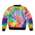 Aloha Pride Rainbow Tie Dye Bomber Jacket Humpback Whale - Love is Love