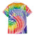 Aloha Pride Rainbow Tie Dye Family Matching Long Sleeve Bodycon Dress and Hawaiian Shirt Humpback Whale - Love is Love