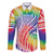 Aloha Pride Rainbow Tie Dye Family Matching Long Sleeve Bodycon Dress and Hawaiian Shirt Humpback Whale - Love is Love