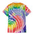 Aloha Pride Rainbow Tie Dye Family Matching Short Sleeve Bodycon Dress and Hawaiian Shirt Humpback Whale - Love is Love