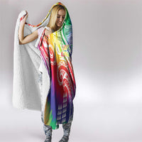 Aloha Pride Rainbow Tie Dye Hooded Blanket Humpback Whale - Love is Love