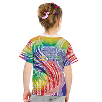 Aloha Pride Rainbow Tie Dye Kid T Shirt Humpback Whale - Love is Love