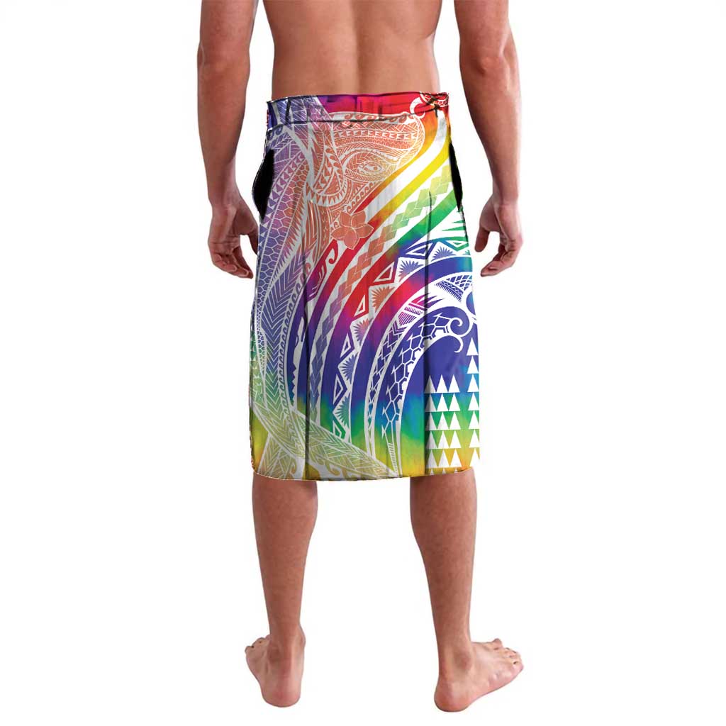 Aloha Pride Rainbow Tie Dye Lavalava Humpback Whale - Love is Love