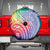 Aloha Pride Rainbow Tie Dye Spare Tire Cover Humpback Whale - Love is Love