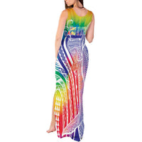 Aloha Pride Rainbow Tie Dye Tank Maxi Dress Humpback Whale - Love is Love