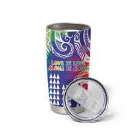 Aloha Pride Rainbow Tie Dye Tumbler Cup Humpback Whale - Love is Love
