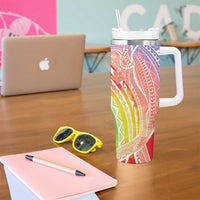 Aloha Pride Rainbow Tie Dye Tumbler With Handle Humpback Whale - Love is Love