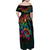 Hawaii Pride Family Matching Off Shoulder Maxi Dress and Hawaiian Shirt Rainbow Swirls