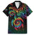 Hawaii Pride Family Matching Tank Maxi Dress and Hawaiian Shirt Rainbow Swirls