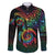 Hawaii Pride Family Matching Tank Maxi Dress and Hawaiian Shirt Rainbow Swirls
