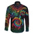 Hawaii Pride Family Matching Tank Maxi Dress and Hawaiian Shirt Rainbow Swirls