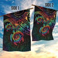 Hawaii Pride Garden Flag Rainbow Swirls