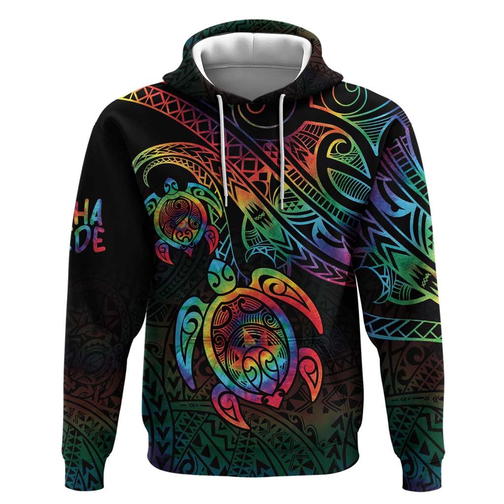 Hawaii Pride Hoodie Rainbow Swirls