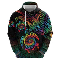 Hawaii Pride Hoodie Rainbow Swirls