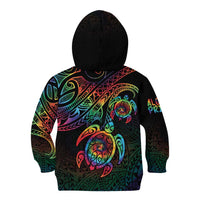 Hawaii Pride Kid Hoodie Rainbow Swirls