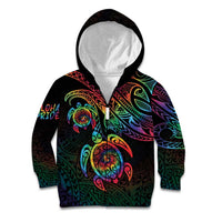 Hawaii Pride Kid Hoodie Rainbow Swirls