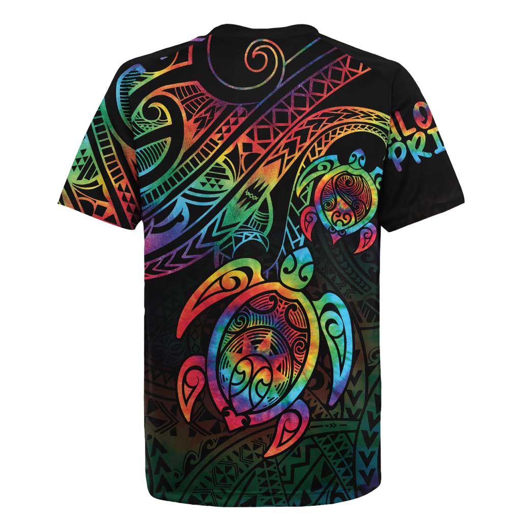Hawaii Pride Rugby Jersey Rainbow Swirls