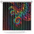 Hawaii Pride Shower Curtain Rainbow Swirls