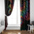 Hawaii Pride Window Curtain Rainbow Swirls