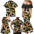 Aloha Festive Hawaii Family Matching Mermaid Dress and Hawaiian Shirt Mokihana - Maile and Ilima on Black - Polynesian Pride