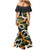 Aloha Festive Hawaii Family Matching Mermaid Dress and Hawaiian Shirt Mokihana - Maile and Ilima on Black - Polynesian Pride