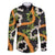 Aloha Festive Hawaii Family Matching Short Sleeve Bodycon Dress and Hawaiian Shirt Mokihana - Maile and Ilima on Black - Polynesian Pride