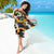 Aloha Festive Hawaii Sarong Mokihana - Maile and Ilima on Black - Polynesian Pride