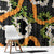Aloha Festive Hawaii Window Curtain Mokihana - Maile and Ilima on Black - Polynesian Pride