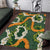 Aloha Festive Hawaii Area Rug Mokihana - Maile and Ilima on Forest Green - Polynesian Pride