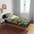 Aloha Festive Hawaii Bedding Set Mokihana - Maile and Ilima on Forest Green - Polynesian Pride