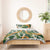 Aloha Festive Hawaii Bedding Set Mokihana - Maile and Ilima on Forest Green - Polynesian Pride